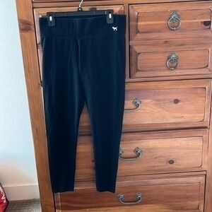PINK Women’s Black Leggings Size Large Preloved